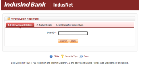 indusind bank travel card login